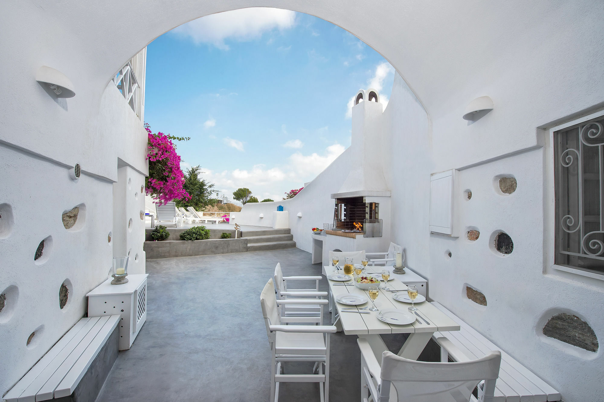 White Cave Private Villa Pýrgos Esterno foto